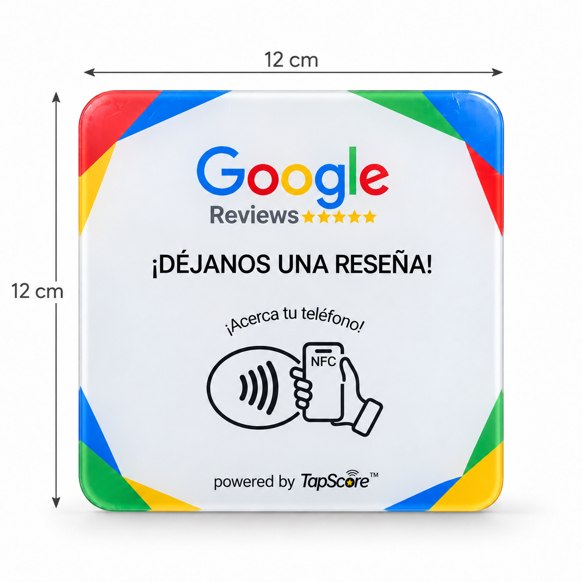 Placa NFC TapScore™ – Reseñas de Google
