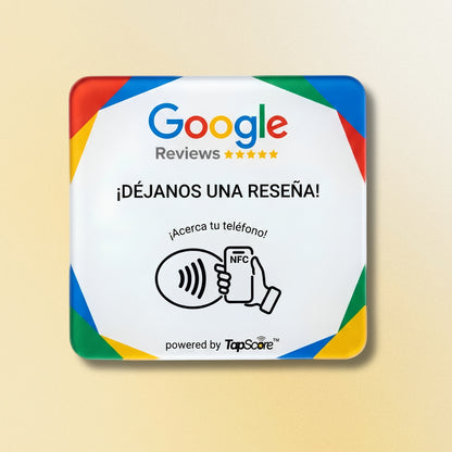 Placa NFC TapScore™ – Reseñas de Google