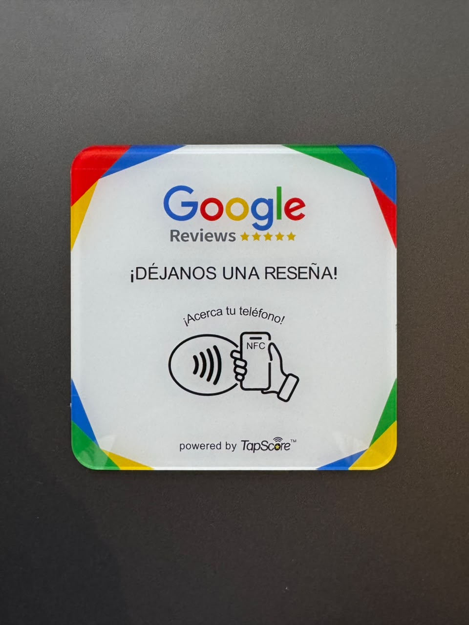 Placa NFC TapScore™ – Reseñas de Google